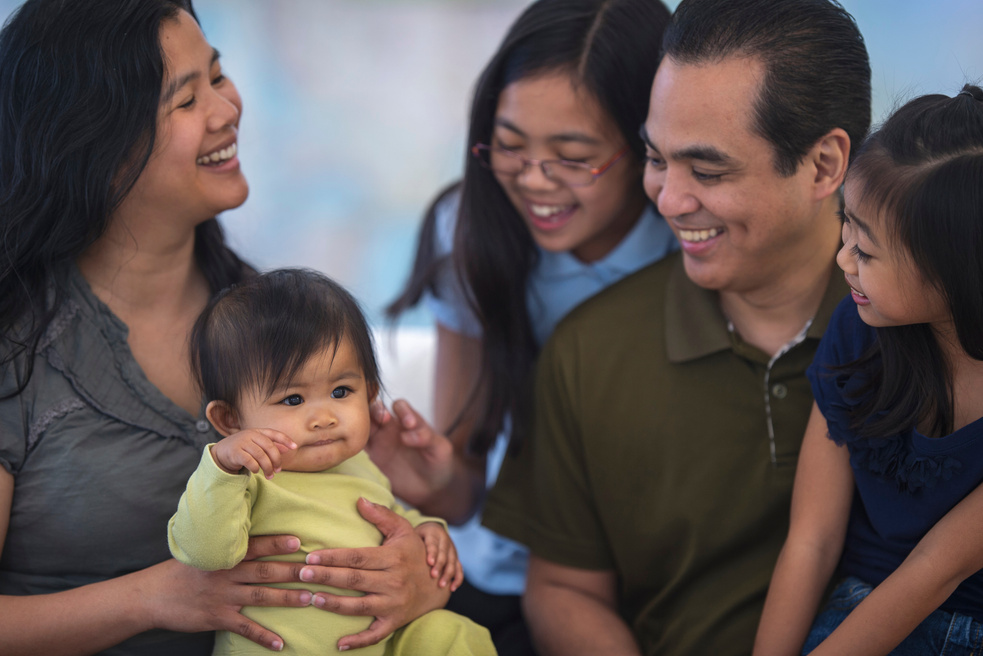 Beautiful Filipino family