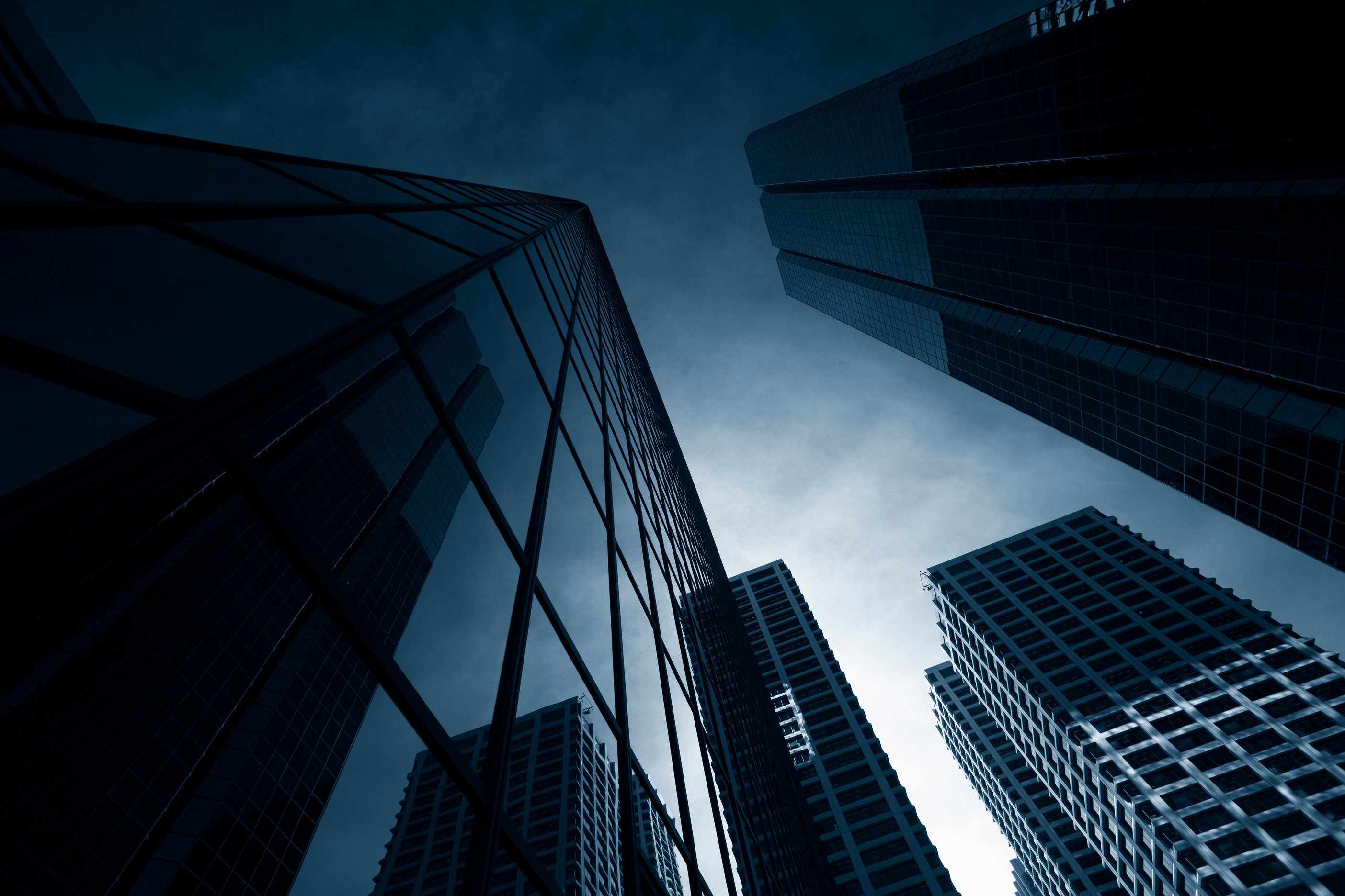 Dark Towering Buildings