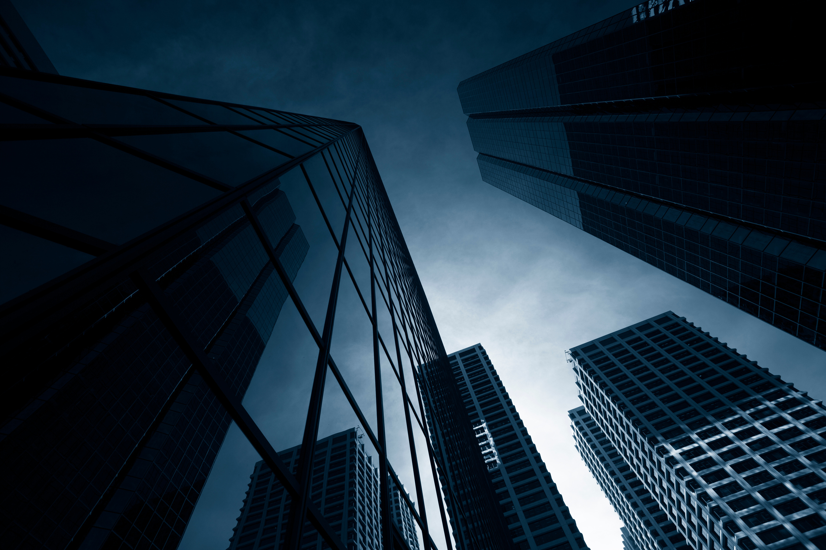 Dark Towering Buildings